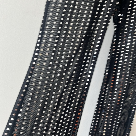 Sparkly flared mesh pants. Festival vibes. - Picture 3 of 8